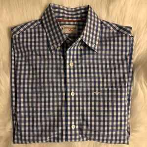 Dockers light blue and white button down